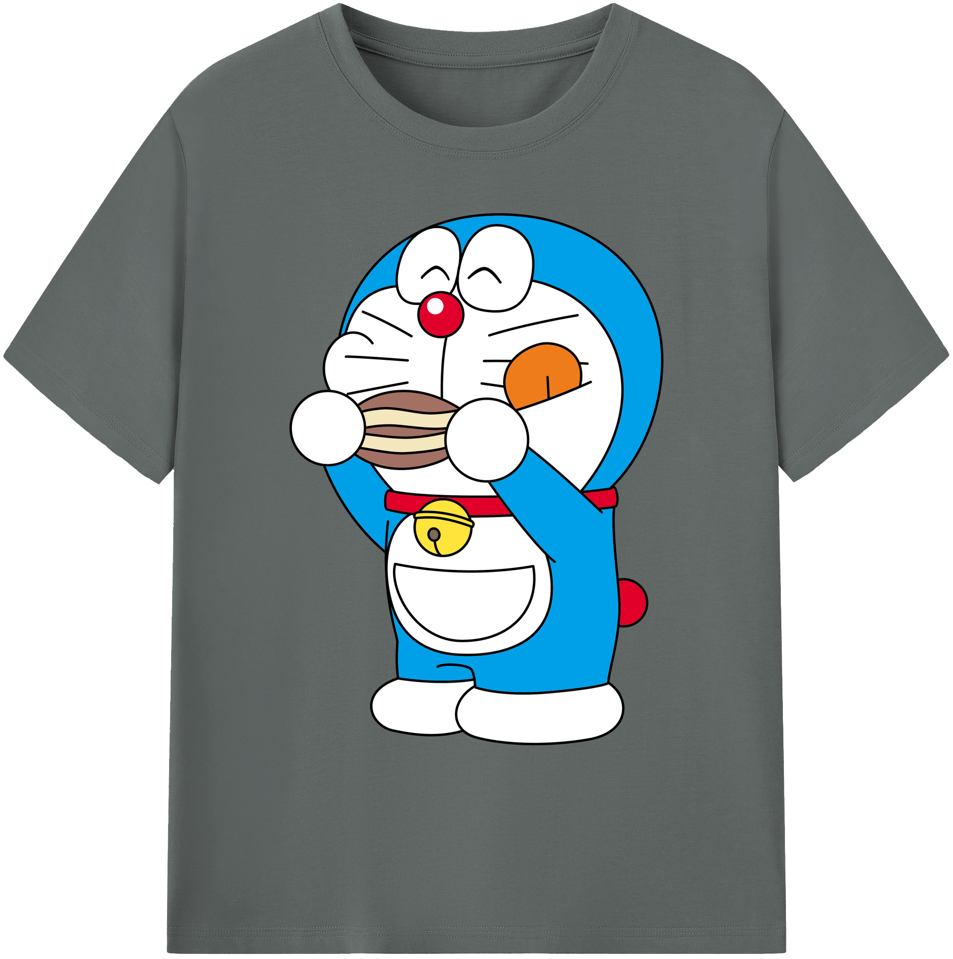 （画像用） ドラえもん Doraemon 綿100％ メンズ半袖Tシャツ｜肌触りやわらか＆通気性